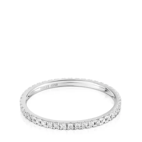 Clearance Alliance en or blanc avec diamants Les Classiques Bagues En Or | Bagues Petits