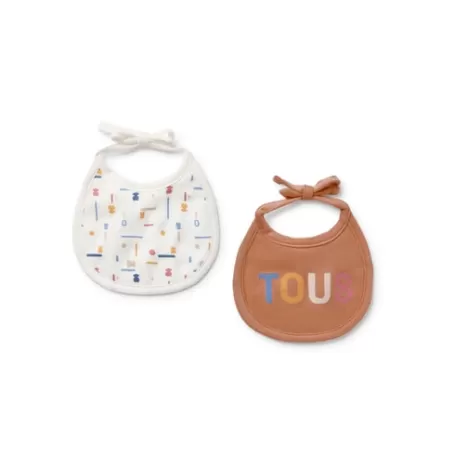 Best Sale Baby bib set in Geome beige Bébé