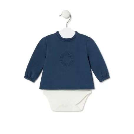 Sale Baby bodysuit with t-shirt in Trend navy Bébé