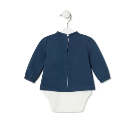 Sale Baby bodysuit with t-shirt in Trend navy Bébé