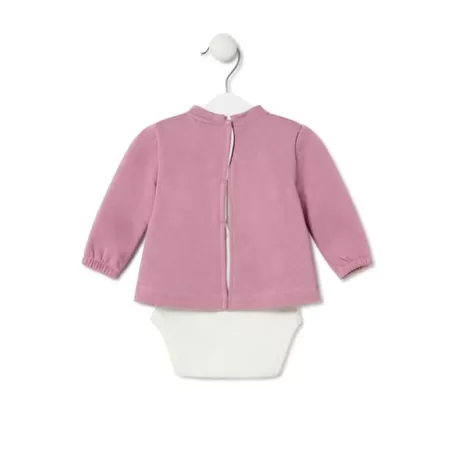 Online Baby bodysuit with t-shirt in Trend pink Bébé