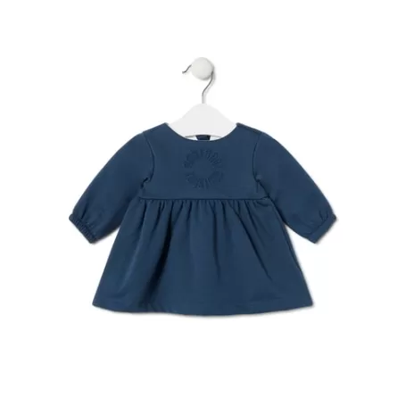 Shop Baby girls dress in Trend navy blue Bébé