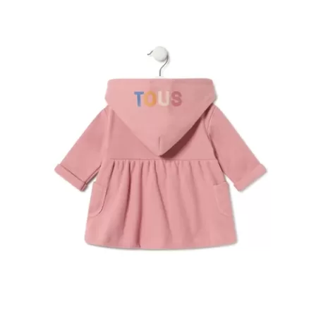 Online Baby girls hooded dress in Geome pink Bébé