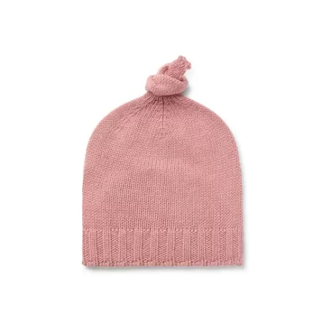 Flash Sale Baby hat with knot in Tricot pink Bébé