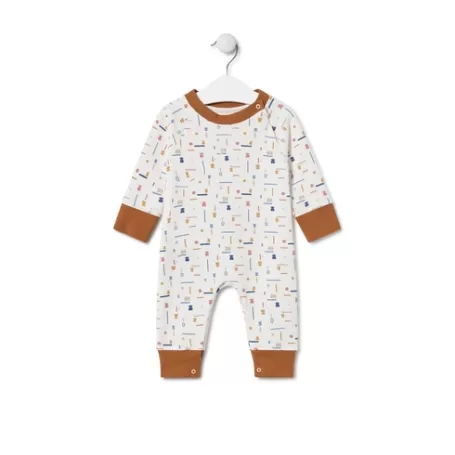 Outlet Baby playsuit in Geome unique Bébé