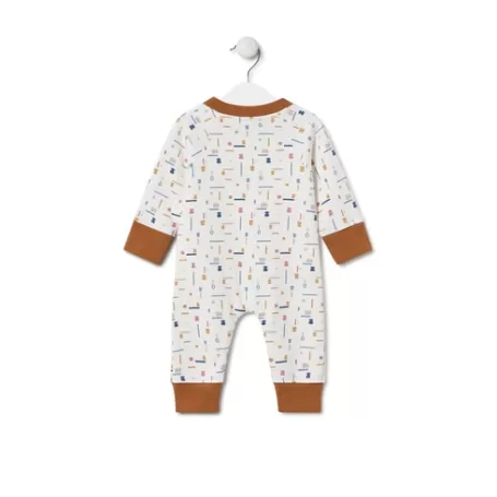 Outlet Baby playsuit in Geome unique Bébé