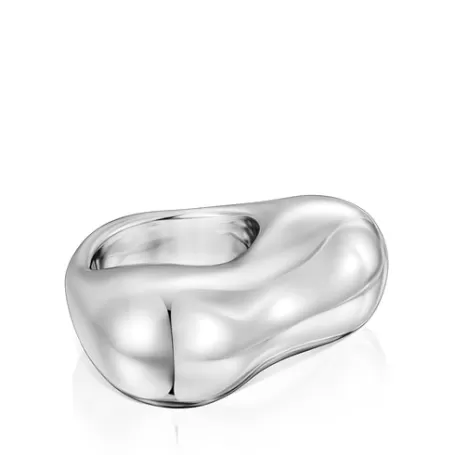 Sale Bague bombée cœur Tabit en argent Bagues En Argent | Bagues Grands