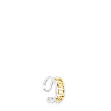 Store Bague d’oreille argent et argent vermeil Logo Boucles D'oreilles En Argent