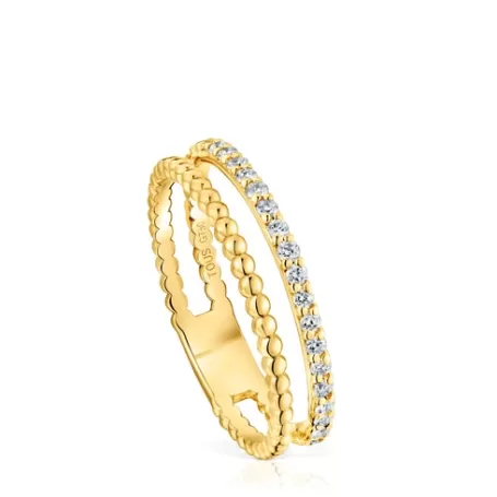 Clearance Bague double et diamants moyenne Les Classiques Bagues En Or | Bagues Petits