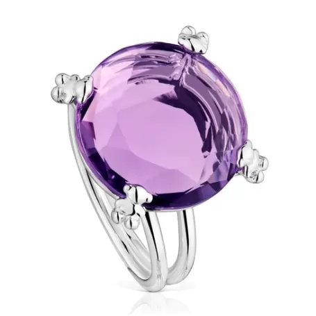 Best Bague en et améthyste Color Pills Bagues En Argent | Bagues Grands