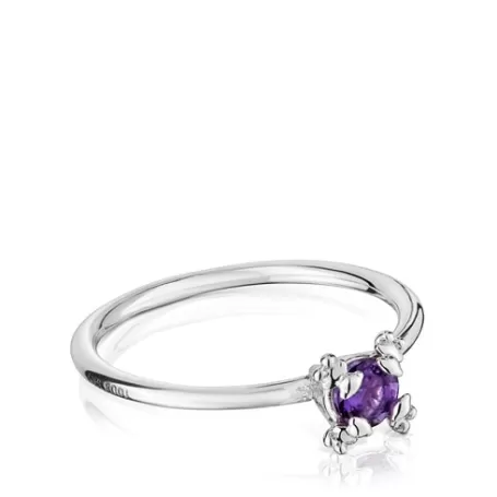 Cheap Bague en et améthyste Color Pills Bagues En Argent | Bagues Petits