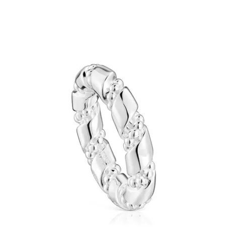 Cheap Bague en argent grande Twisted Bagues En Argent