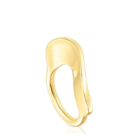 Shop Bague en argent vermeil grande Gregal Bagues En Argent | Moyens Bagues