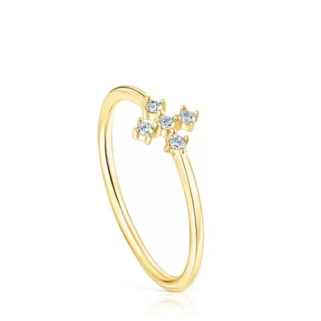 Cheap Bague Les Classiques croix en et diamants Bagues En Or | Bagues Petits