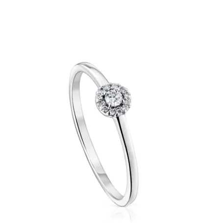 Store Bague or blanc et diamants petite Les Classiques Bagues En Or | Bagues Petits