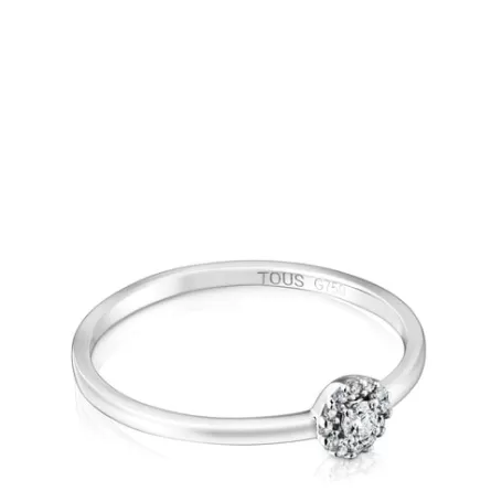 Store Bague or blanc et diamants petite Les Classiques Bagues En Or | Bagues Petits