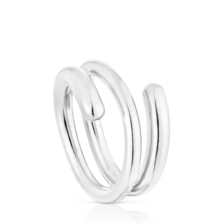 New Bague spirale en New Hav Bagues En Argent | Moyens Bagues