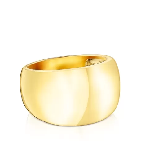 Hot Bague Basics bombée en Argent vermeil Bagues En Argent | Moyens Bagues