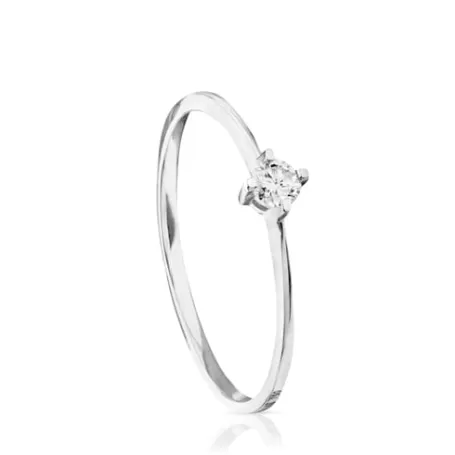 New Bague Brillants en Or blanc avec Diamant Bagues En Or | Bagues Petits