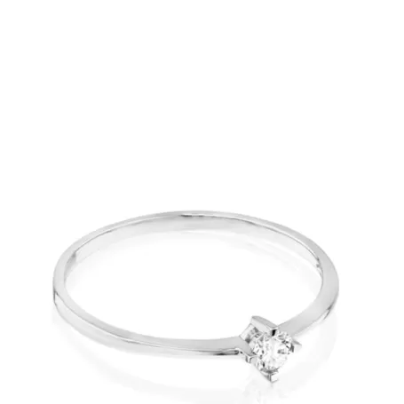 New Bague Brillants en Or blanc avec Diamant Bagues En Or | Bagues Petits