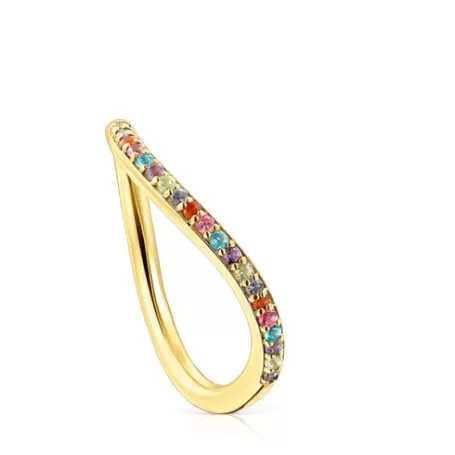 Best Sale Bague Vibrant Colors en argent vermeil et pierres précieuses Bagues En Argent | Bagues Petits