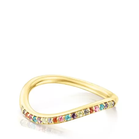 Best Sale Bague Vibrant Colors en argent vermeil et pierres précieuses Bagues En Argent | Bagues Petits