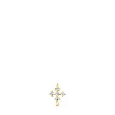 Best Boucle d’eille Les Classiques petit anneau croix en et diamants Des Boucles D'oreilles En Or | Boucles D’oreilles Individuelles