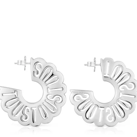 Discount Boucles d’oreilles anneaux en argent Miranda Boucles D'oreilles En Argent | Créoles