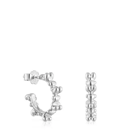 Store Boucles d’oreilles anneaux en 12 mm Bold Bear Boucles D'oreilles En Argent | Créoles