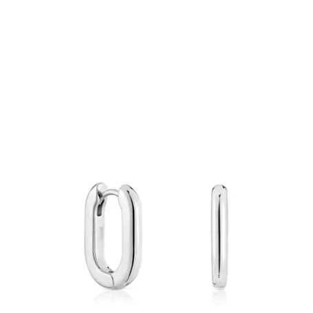 Outlet Boucles d’oreilles anneaux en 18,2 mm courtes Basics Boucles D'oreilles En Argent | Créoles