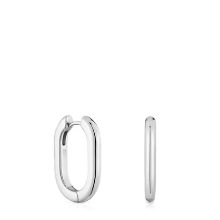 Shop Boucles d’oreilles anneaux en 22 mm longues Basics Boucles D'oreilles En Argent | Boucles D'oreilles Longues