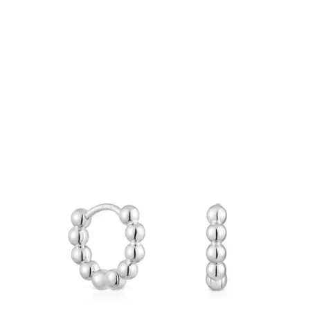 Sale Boucles d’oreilles anneaux en argent petites Gloss Boucles D'oreilles En Argent | Créoles