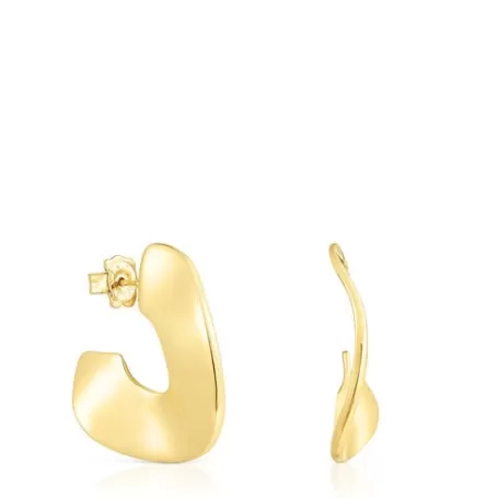 Best Boucles d’oreilles anneaux en argent vermeil grandes Gregal Boucles D'oreilles En Argent | Créoles