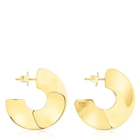 Best Boucles d’oreilles anneaux en argent vermeil grandes Gregal Boucles D'oreilles En Argent | Créoles