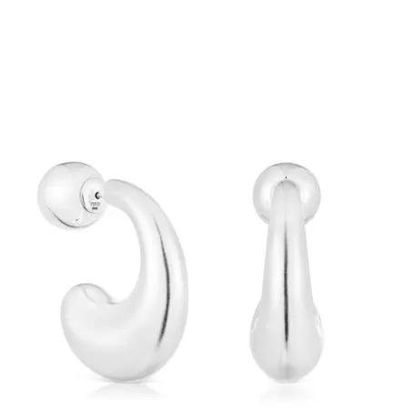 Discount Boucles d’oreilles anneaux grandes en argent Balloon Boucles D'oreilles En Argent | Créoles