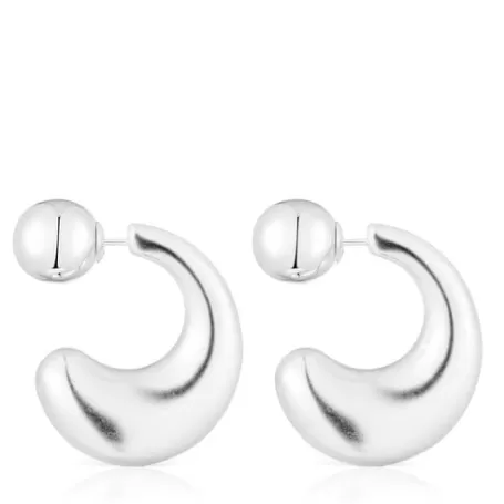 Discount Boucles d’oreilles anneaux grandes en argent Balloon Boucles D'oreilles En Argent | Créoles