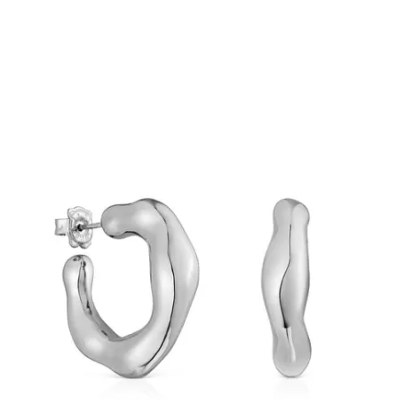 Clearance Boucles d’oreilles anneaux Tabit en Boucles D'oreilles En Argent