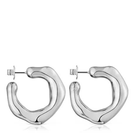 Clearance Boucles d’oreilles anneaux Tabit en Boucles D'oreilles En Argent