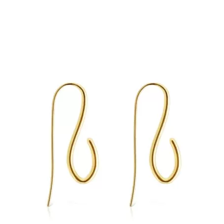 Flash Sale Boucles d’oreilles Bent longues en argent vermeil Boucles D'oreilles En Argent | Boucles D'oreilles Longues