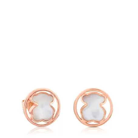 Outlet Boucles d'oreilles Camille en Vermeil avec Nacre. Boucles D'oreilles En Argent | Boucles D'oreilles Petits