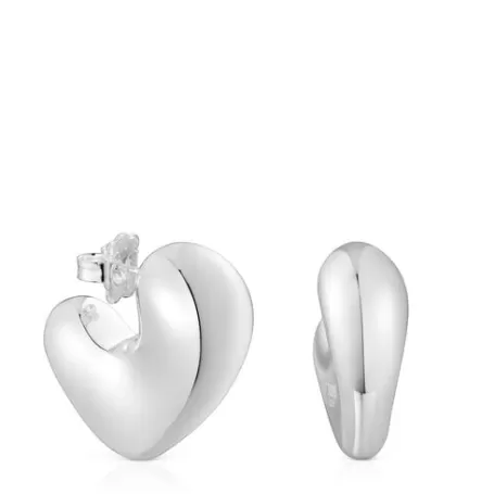 Best Boucles d’oreilles cœur Tabit en argent Boucles D'oreilles En Argent