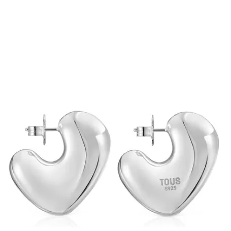 Best Boucles d’oreilles cœur Tabit en argent Boucles D'oreilles En Argent