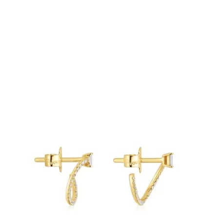 Best Sale Boucles d'eilles demi-cercle en et diamants Les Classiques Des Boucles D'oreilles En Or | Boucles D'oreilles Petits