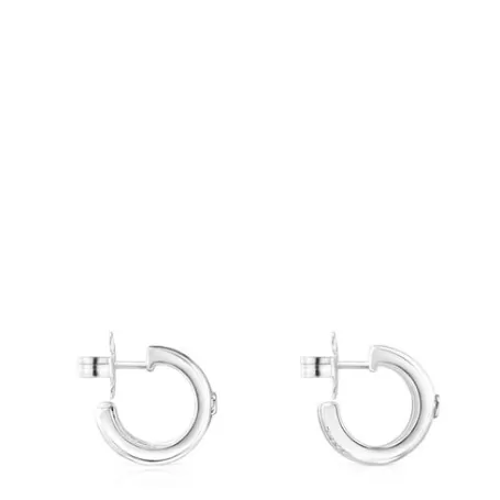 Shop Boucles d’oreilles double anneau Fellow en Boucles D'oreilles En Argent | Créoles