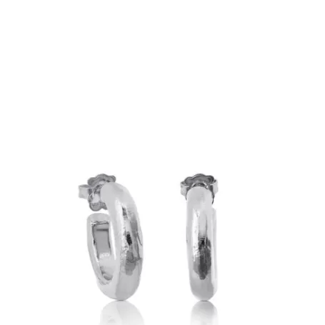 Hot Boucles d'oreilles Duna Tube en Boucles D'oreilles En Argent | Créoles