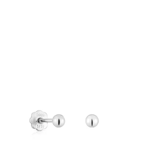 Best Sale Boucles d’oreilles en or blanc 3 mm Basics Des Boucles D'oreilles En Or | Boucles D'oreilles Petits