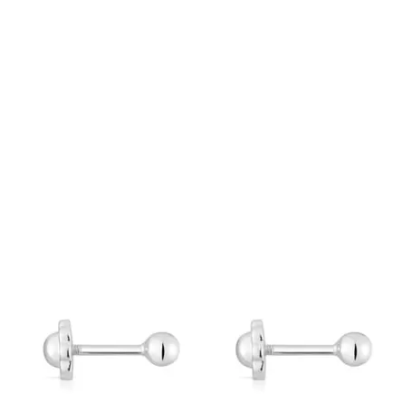 Best Sale Boucles d’oreilles en or blanc 3 mm Basics Des Boucles D'oreilles En Or | Boucles D'oreilles Petits