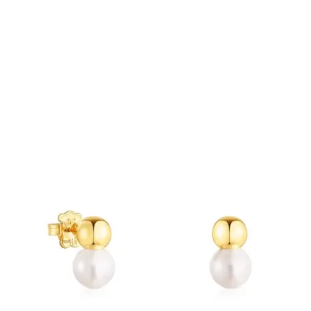 Cheap Boucles d’oreilles Gloss en Argent vermeil et grande Perle Boucles D'oreilles En Argent | Boucles D'oreilles Petits