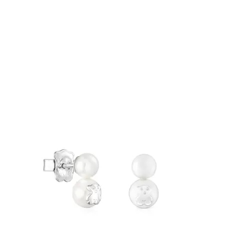 Store Boucles d’oreilles Icon Pearl en Argent et Perle Boucles D'oreilles En Argent | Boucles D'oreilles Perles