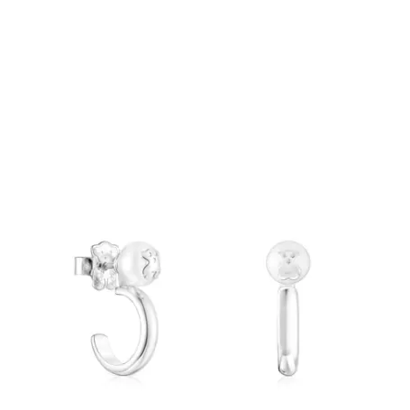 Best Boucles d’oreilles Icon Pearl en Argent et Perle Boucles D'oreilles En Argent | Créoles